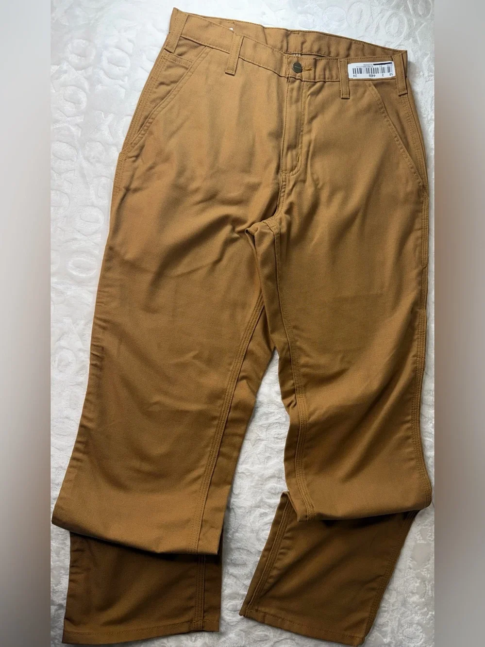 Carhartt Brown Chinos — Straight Fit Work Pants